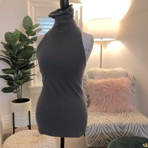 Cashmere turtleneck tank
